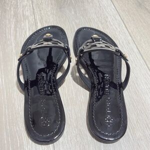 Tory Burch Patent Leather Miller Sandals
